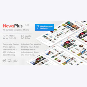 NewsPlus – News and Magazine WordPress theme