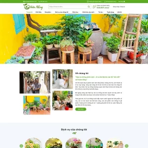 Theme WordPress bán cây xanh, tiểu cảnh 03