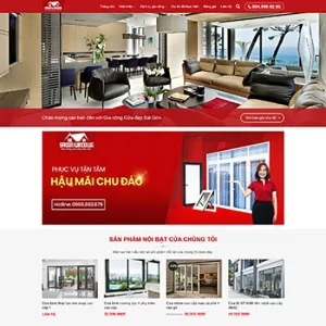 Theme WordPress Cửa Nhôm