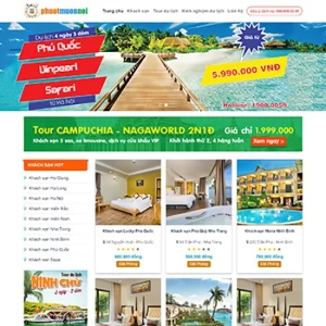 Theme WordPress Du Lịch 02