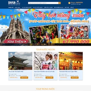 Theme WordPress Du Lịch 03