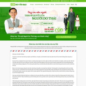 Theme WordPress khóa học đào tạo