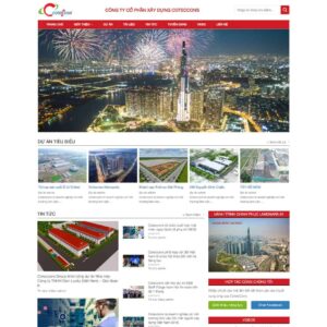 Theme WordPress giới thiệu công ty xây dựng