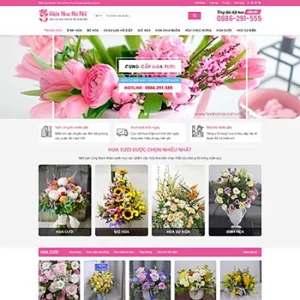 Theme WordPress Hoa Tươi 01