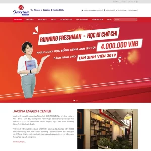 Theme WordPress trung tâm học tiếng anh