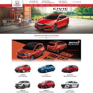 Theme WordPress bán ô tô Honda 03