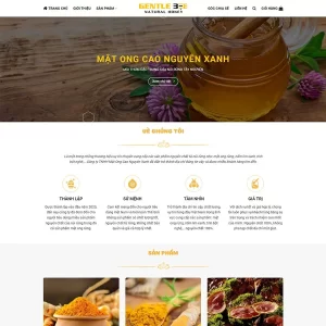Theme WordPress bán mật ong 03