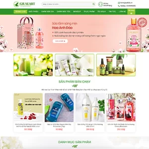 Theme WordPress Mỹ Phẩm 01