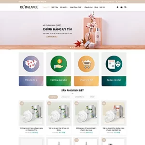 Theme WordPress Mỹ Phẩm 03