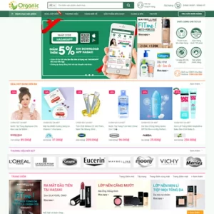 Theme WordPress Mỹ Phẩm 06