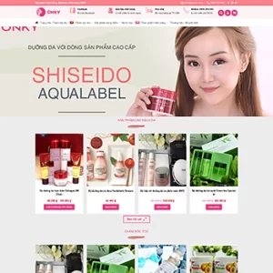 Theme WordPress Mỹ Phẩm 08