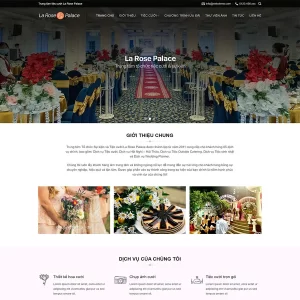 Theme WordPress nhà hàng tiệc cưới