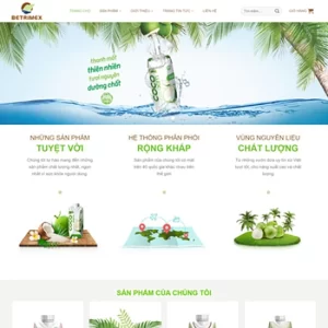 Theme WordPress Nông Sản 01