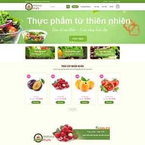 Theme WordPress Nông Sản 02