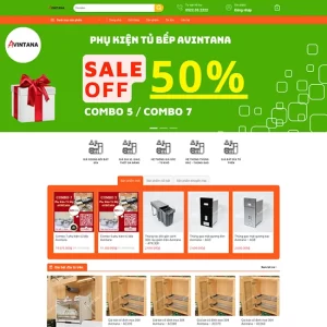 Theme WordPress Phụ kiện tủ bếp 01