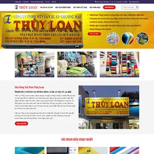 Theme WordPress Shop Vải