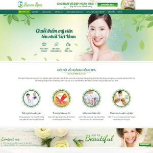 Theme WordPress Spa làm đẹp 03