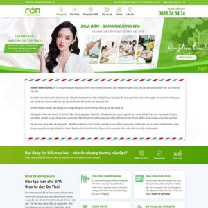 Theme WordPress nhượng quyền spa