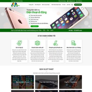 Theme WordPress sửa màn hình điện thoại