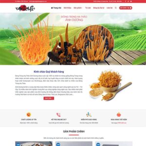 Theme WordPress đông trùng hạ thảo