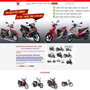 Theme WordPress Thuê Xe Máy