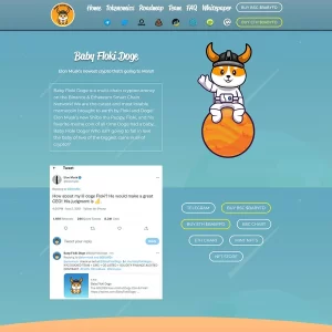 Landing Page giới thiệu Altcoin, Crypto