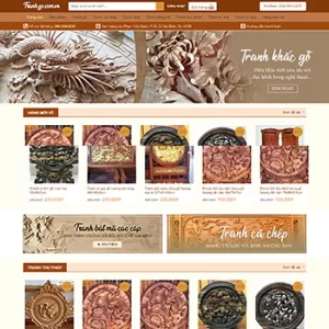 Theme WordPress Tranh Gỗ