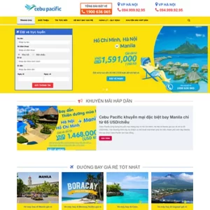Theme WordPress Vé Máy Bay