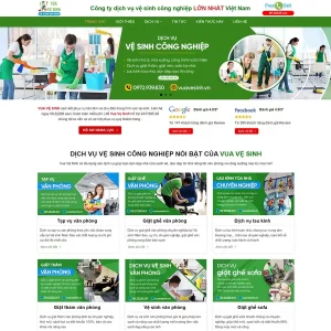 Theme WordPress dịch vụ vệ sinh 05